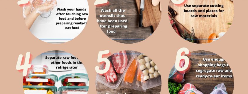step to prevent food contamination